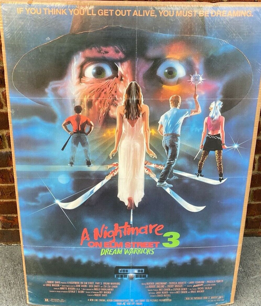 1983 New Line Cinema Nightmare On Elm Street Promo Pinback 1.5