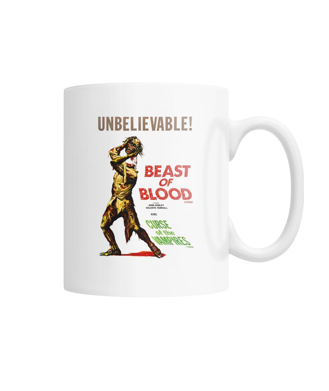 Beast Of Blood 1970 Curse Of The Vampires 1966 Double Feature Mug