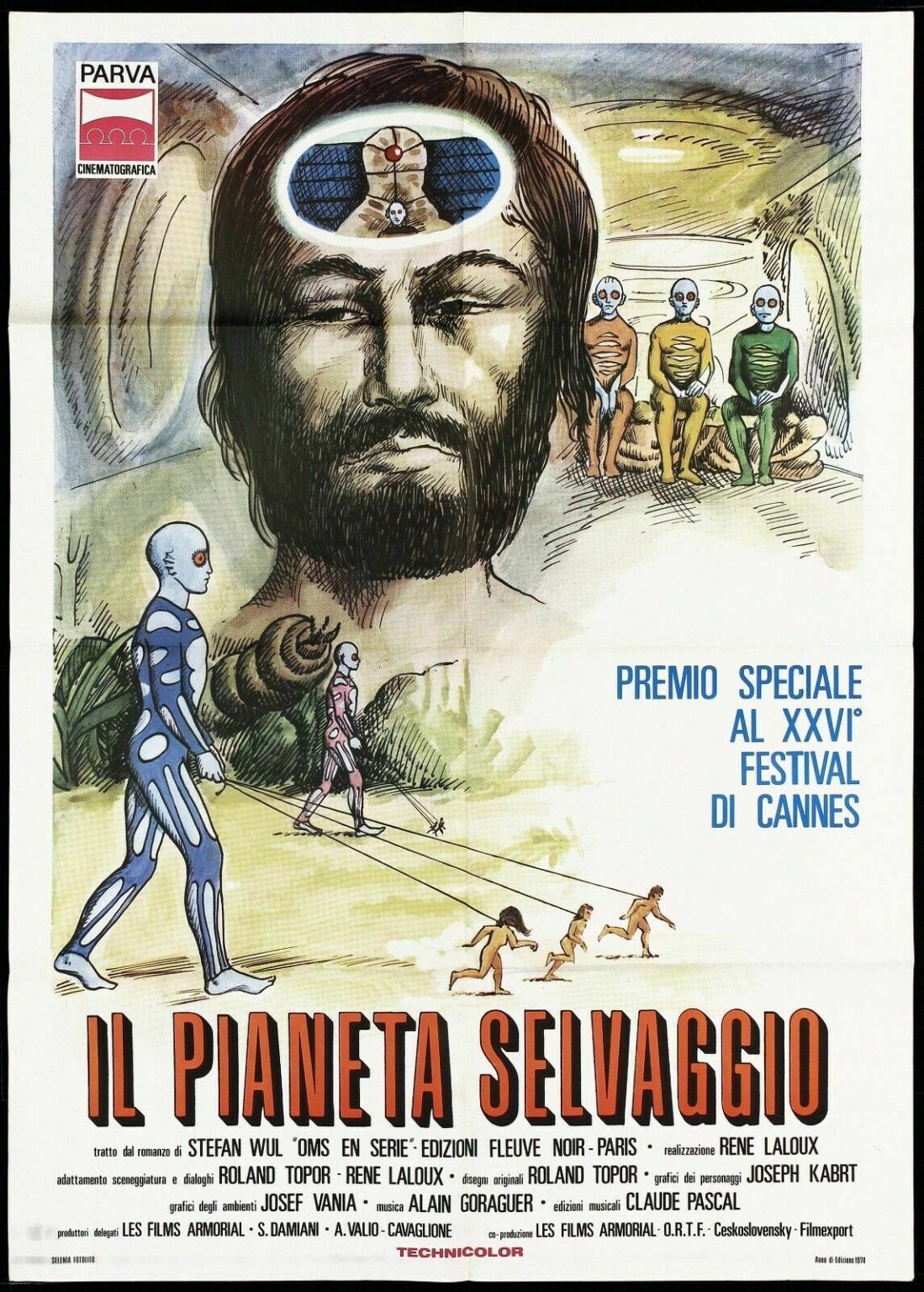 Fantastic Planet (1973) 39x55 Italian poster