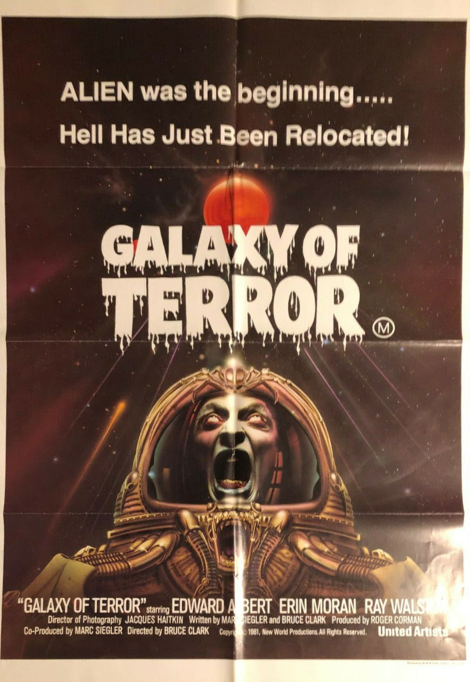 Galaxy Of Terror 1981 Original One Sheet Poster