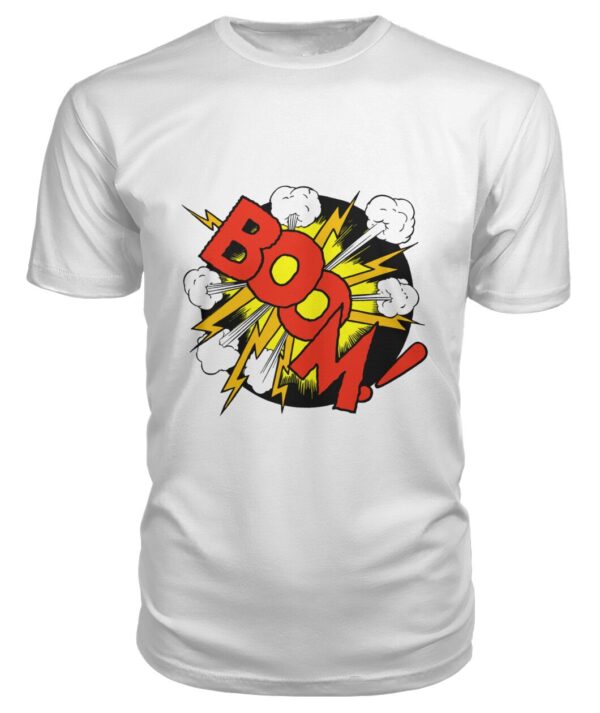 Comic panel explosion "Boom!" t-shirt